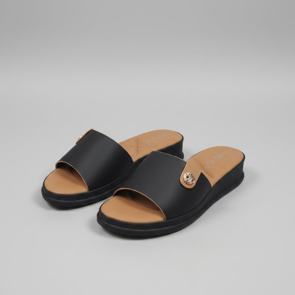 Mules Confortables à Semelle Compensée