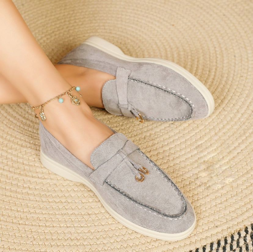 Mocassins Loro Piana en daim