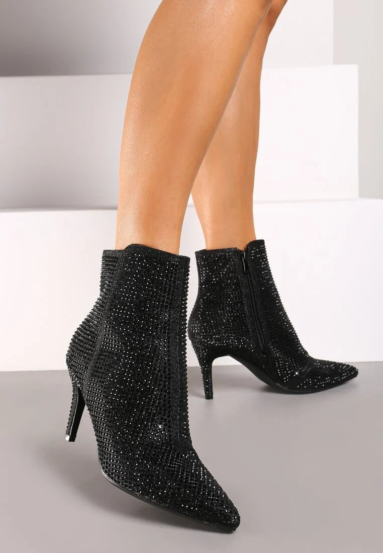 Demi bottes à talons hauts