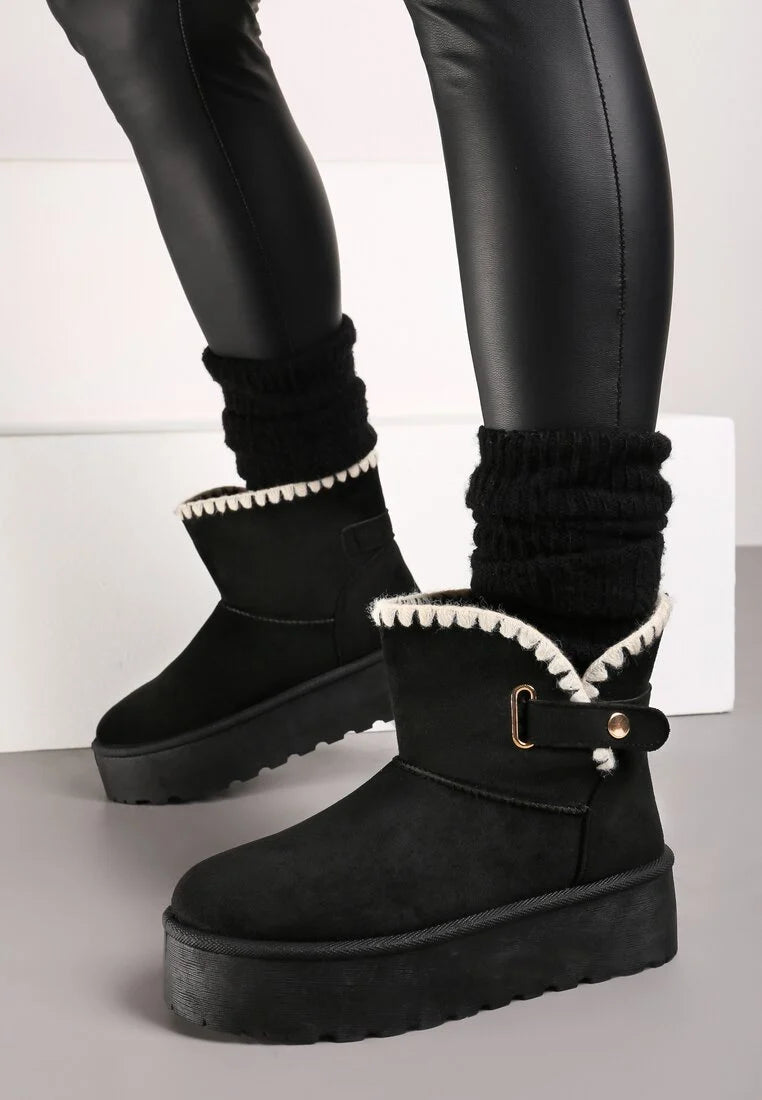 UGG à plateforme ornées de fil décoratif