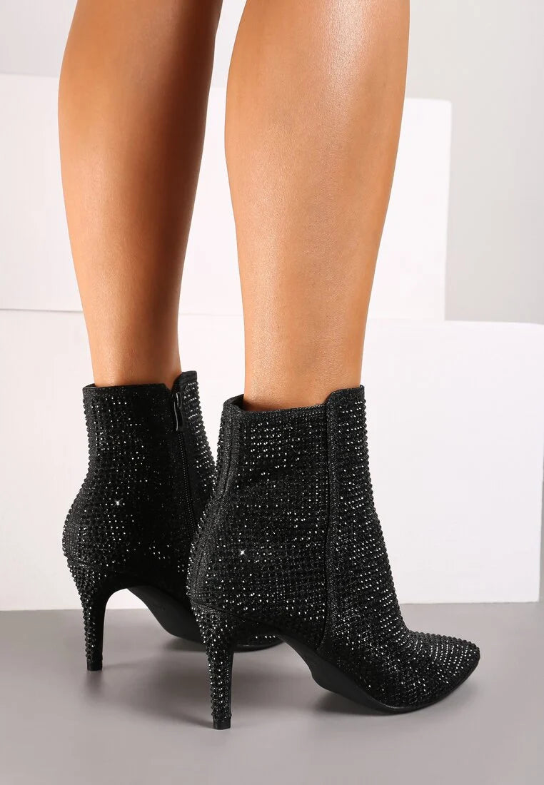 Demi bottes à talons hauts