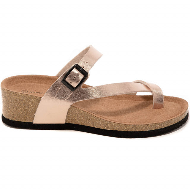 Sandale Compensée à Entre-doigt - Élégance et Confort Naturel