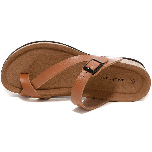 Sandale Compensée à Entre-doigt - Élégance et Confort Naturel