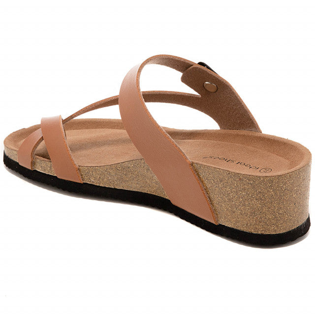 Sandale Compensée à Entre-doigt - Élégance et Confort Naturel