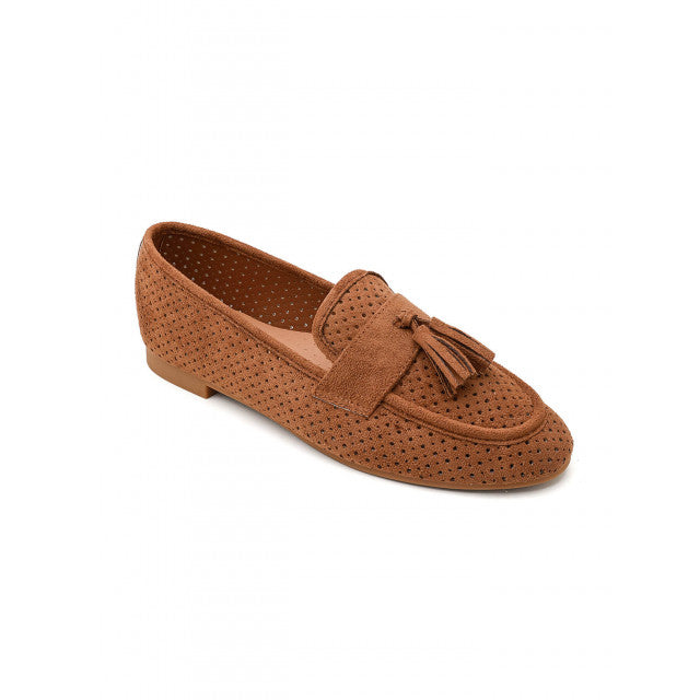 Mocassin plat classique en suédine