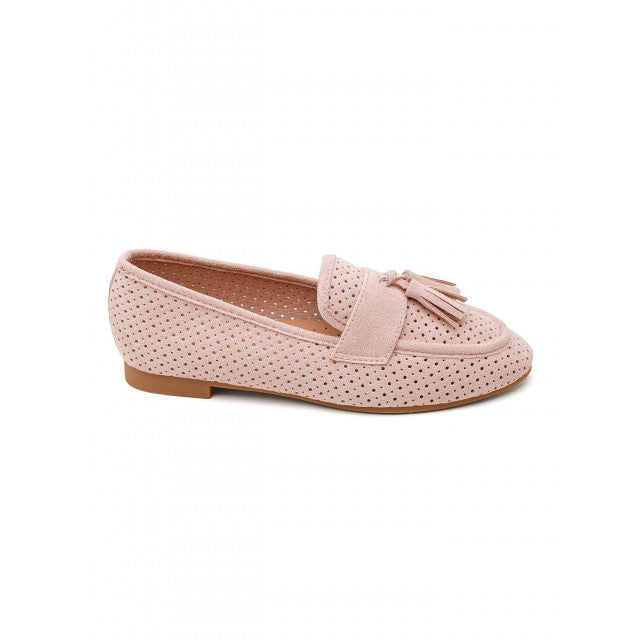 Mocassin plat classique en suédine