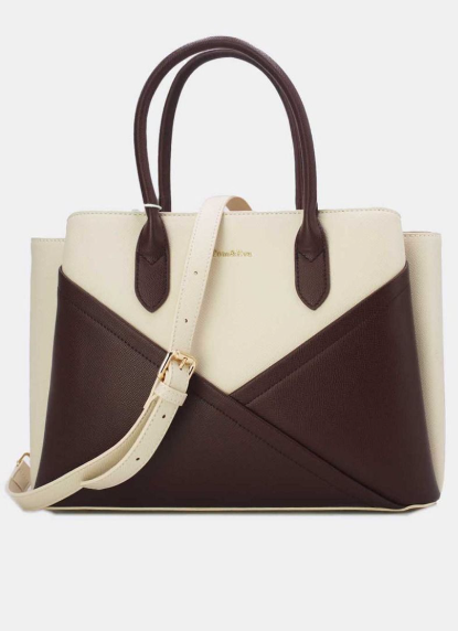 Sac à main chic bicolore