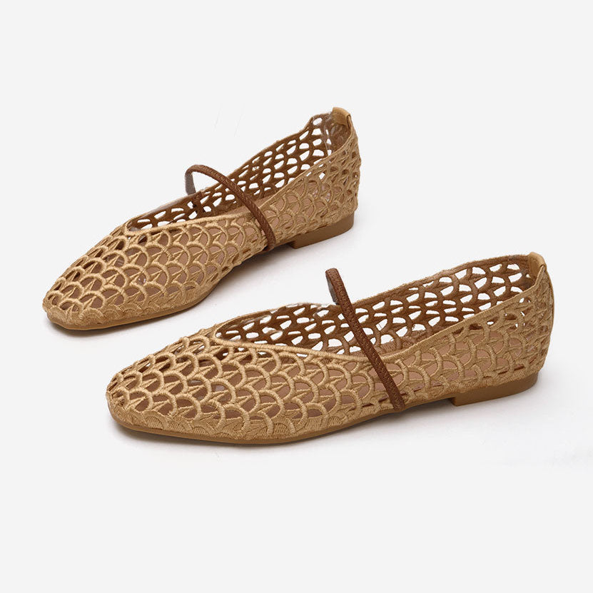 Ballerines en dentelle