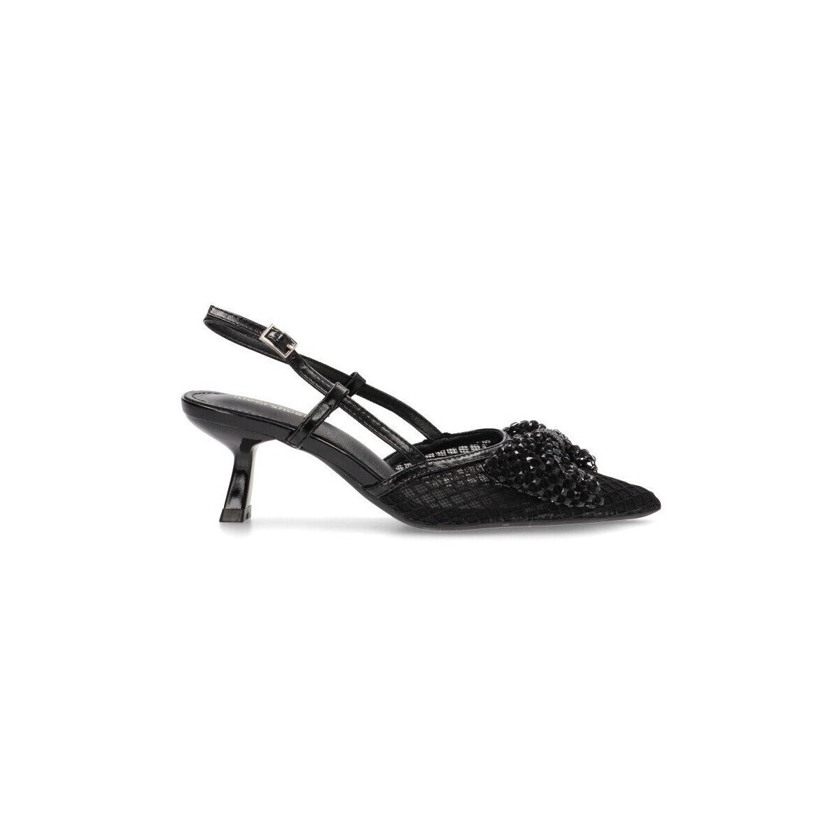 Escarpins slingback à nœud en strass