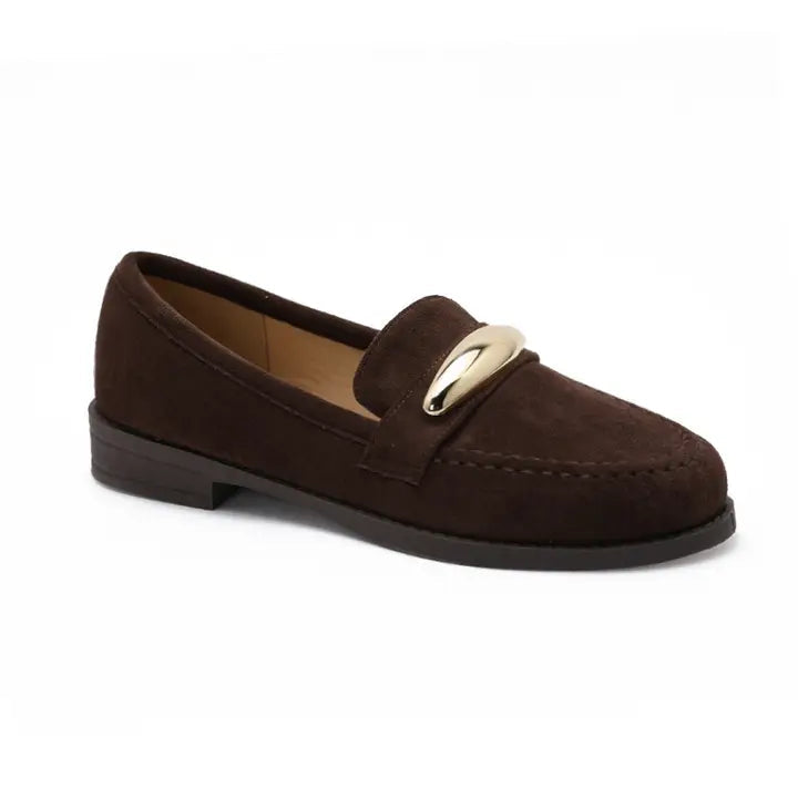 Mocassins avec accessoires doré