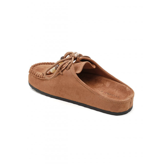 Mule Style MOC Suede – Confort Bohème & Détails Artisanaux