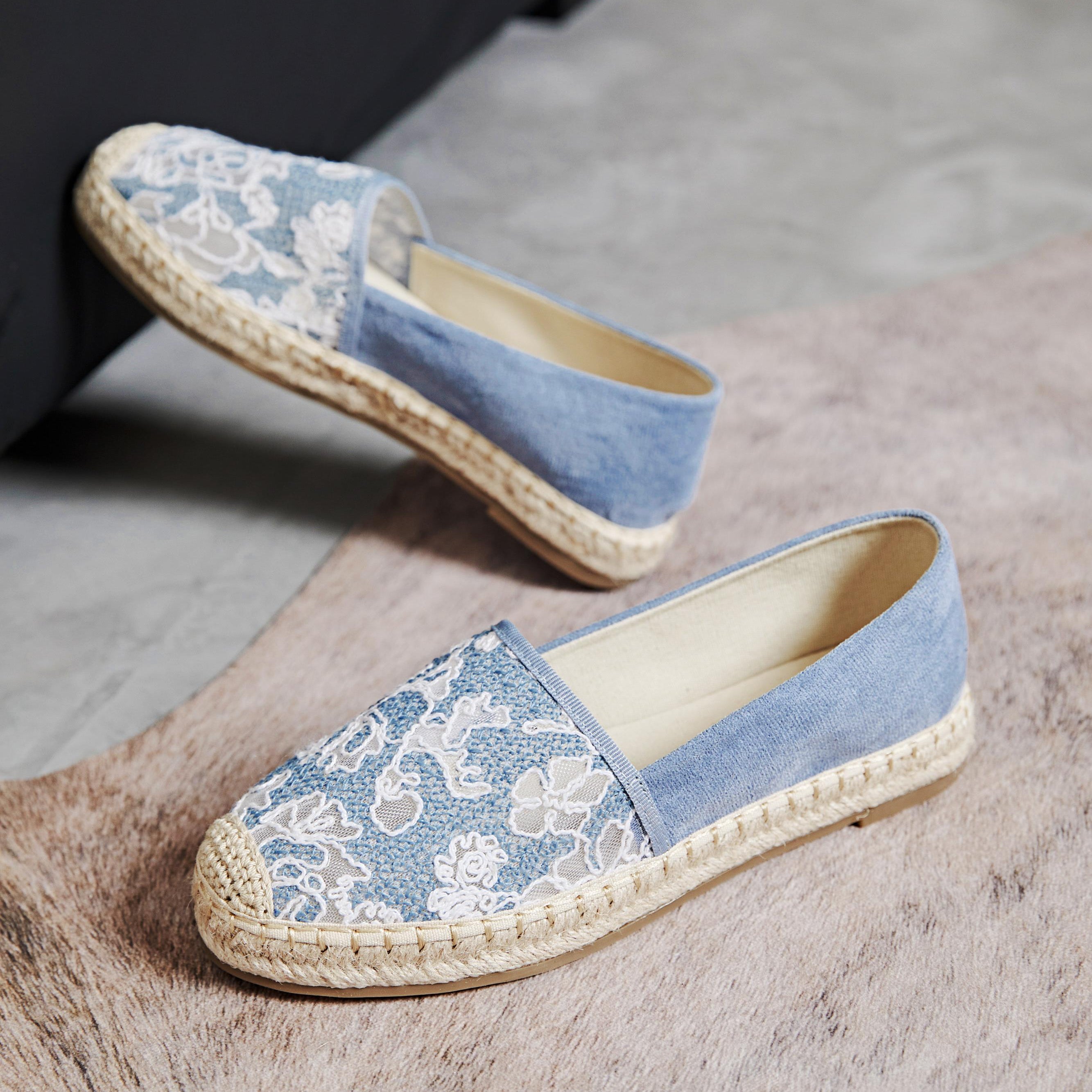 Espadrilles en dentelle