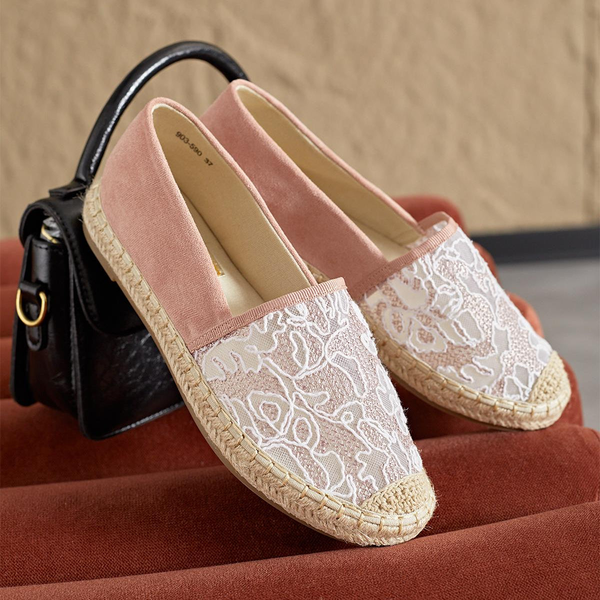 Espadrilles en dentelle