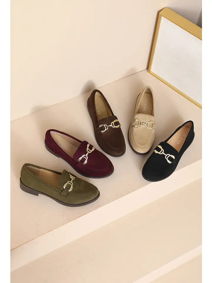 Mocassin à boucle semelle confortable