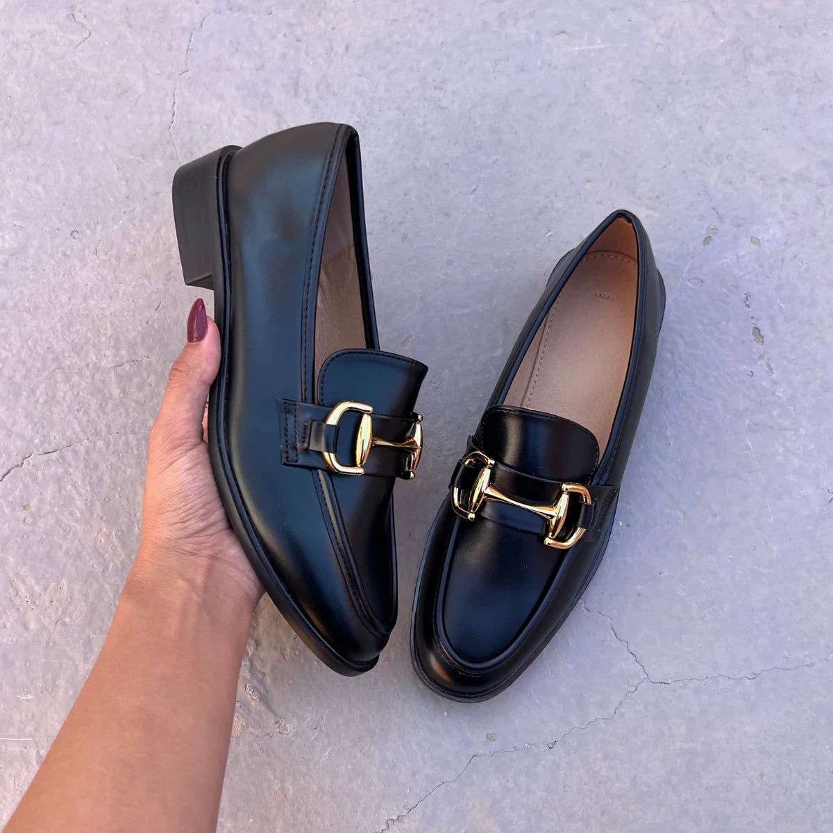 Mocassin en cuir
