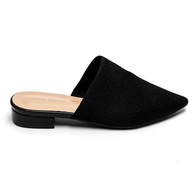 Babouche Pointue en Maille Tricotée