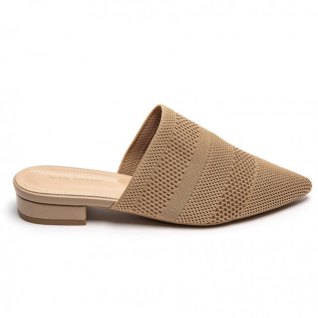 Babouche Pointue en Maille Tricotée