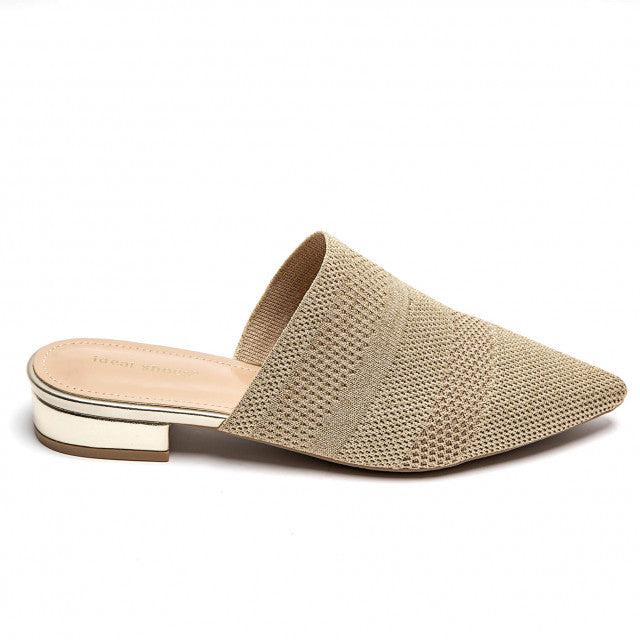 Babouche Pointue en Maille Tricotée