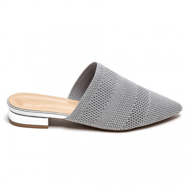 Babouche Pointue en Maille Tricotée