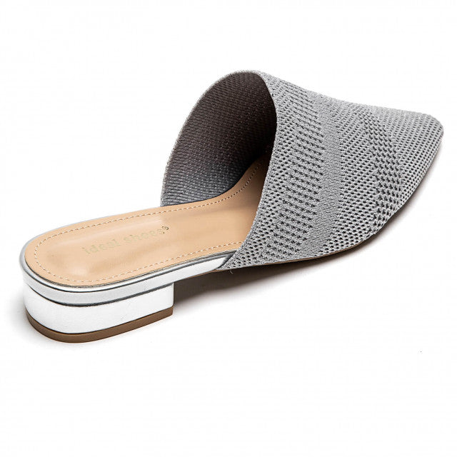 Babouche Pointue en Maille Tricotée