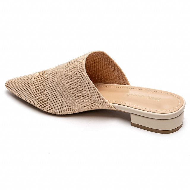 Babouche Pointue en Maille Tricotée