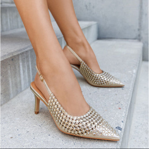 Escarpins Slingback Scintillants