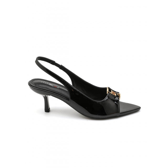 Escarpins Slingback à Bout Pointu – Élégance Vernie