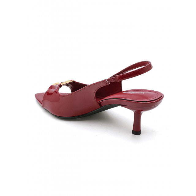 Escarpins Slingback à Bout Pointu – Élégance Vernie