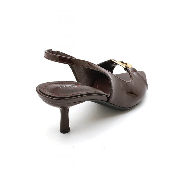 Escarpins Slingback à Bout Pointu – Élégance Vernie