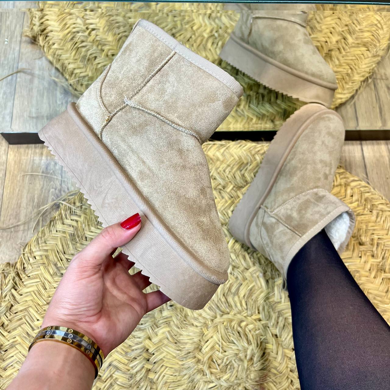 UGG à Plateforme avec Doublure en synthétique