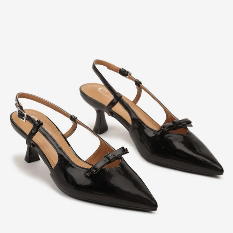 Sandales noires en nonariline