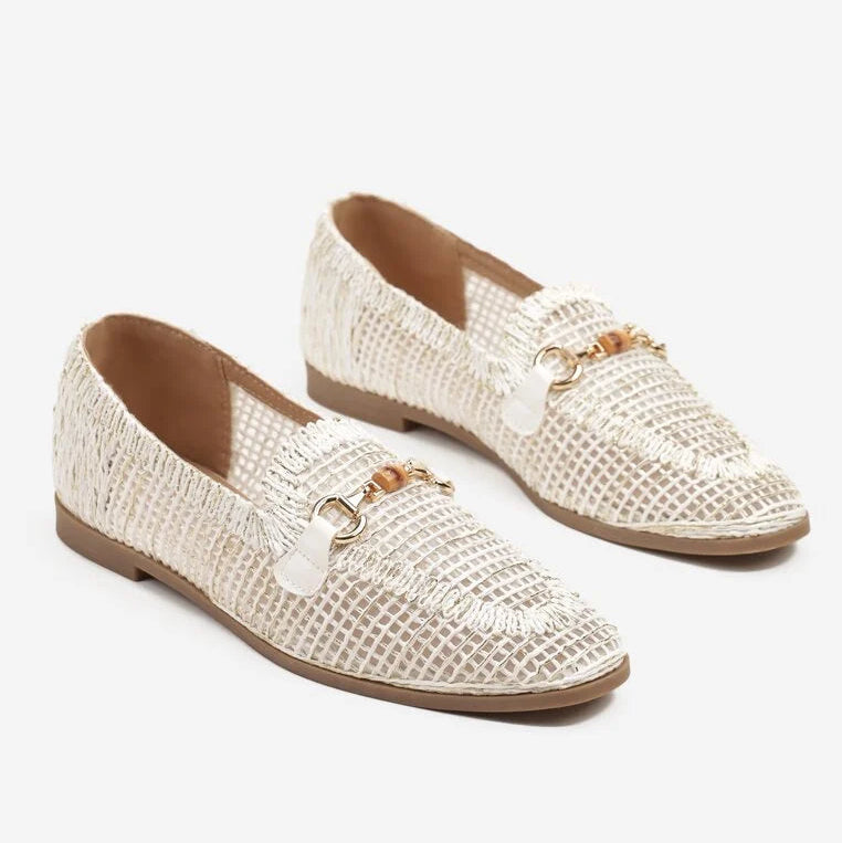 Mocassins ajourés à boucle