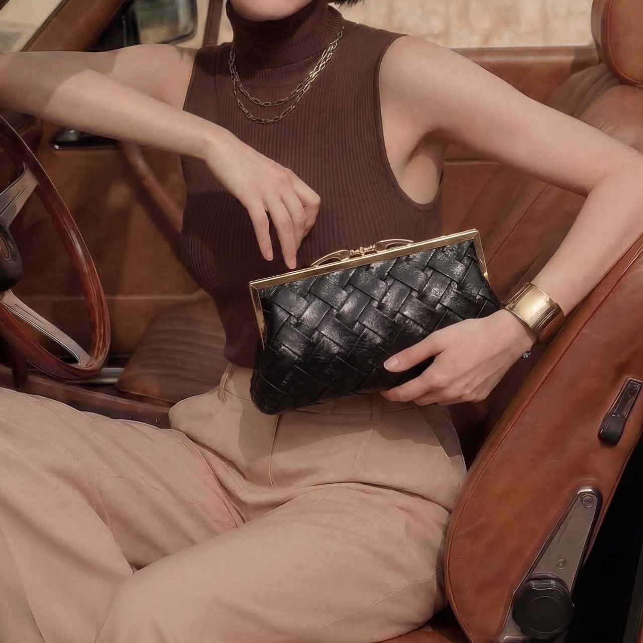 Pochette Texturée de Luxe
