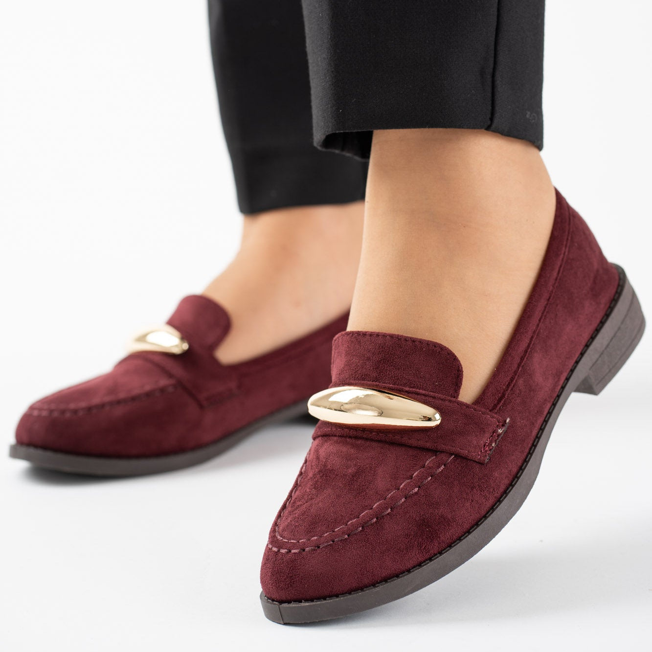 Mocassins avec accessoires doré