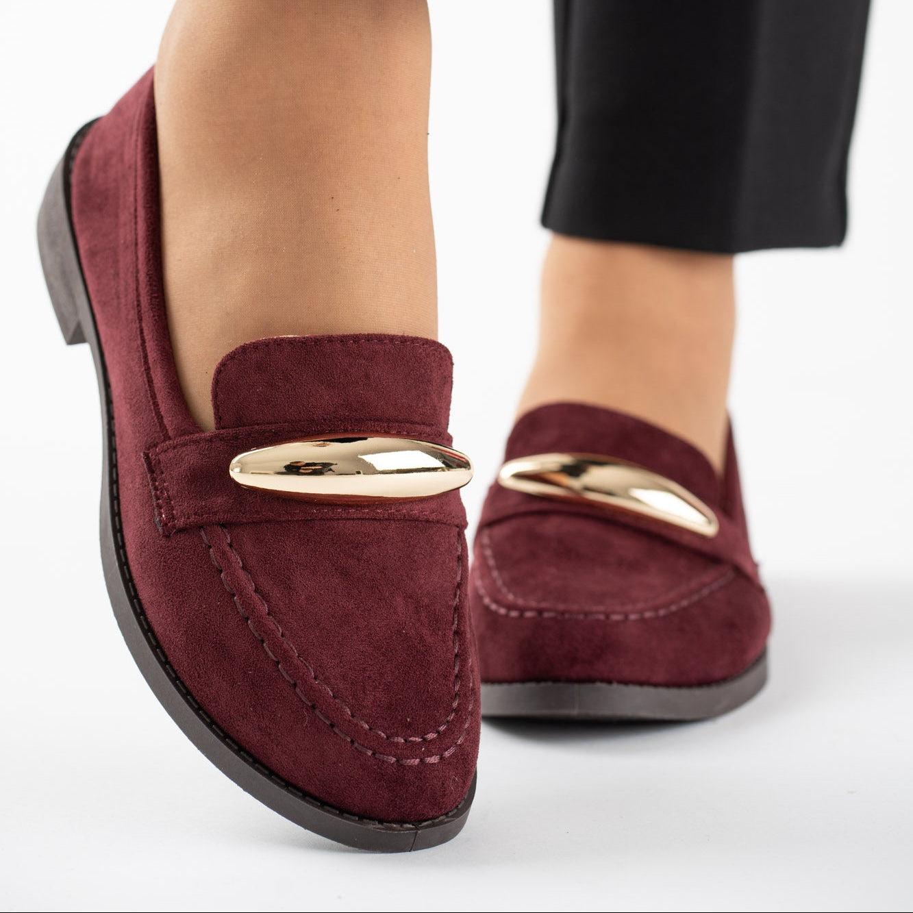 Mocassins avec accessoires doré