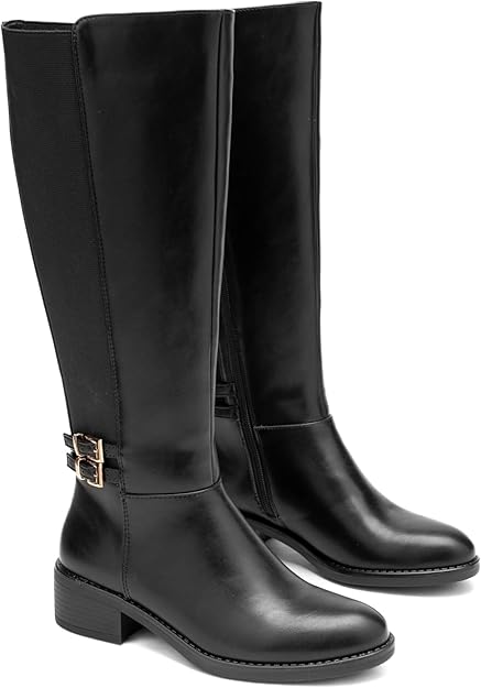 Bottes Hautes Femme à Petit Talon