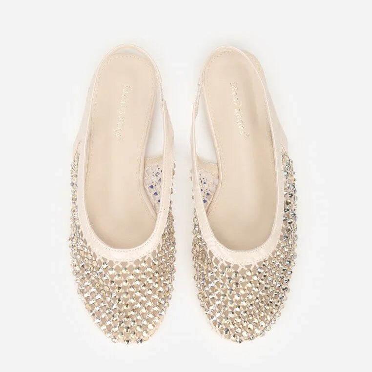 Ballerines ornées de zircons