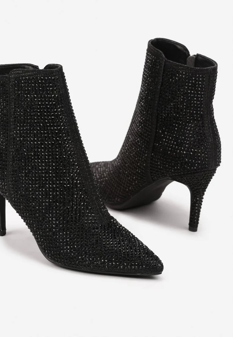 Demi bottes à talons hauts