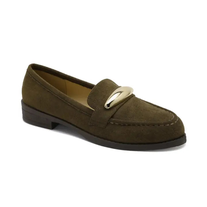 Mocassins avec accessoires doré