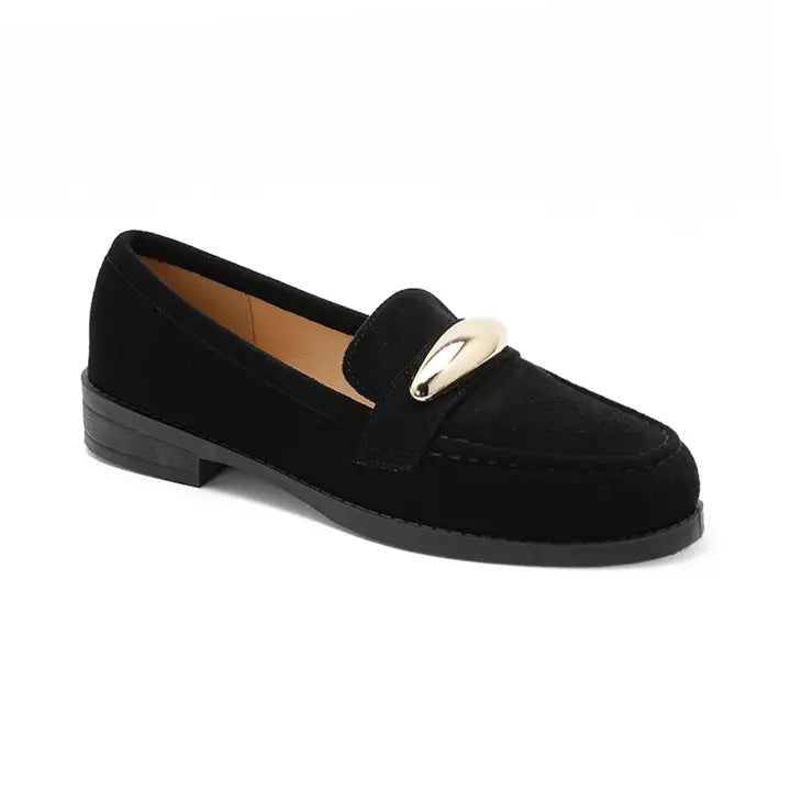 Mocassins avec accessoires doré