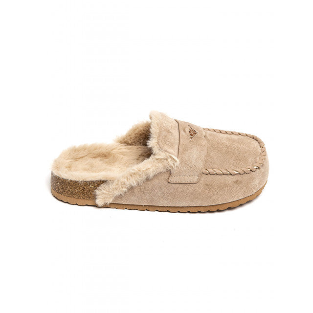 Sabot fourrées en daim