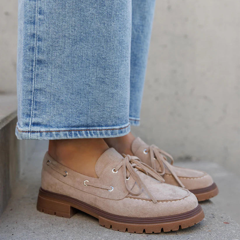 Mocassins à lacets épais