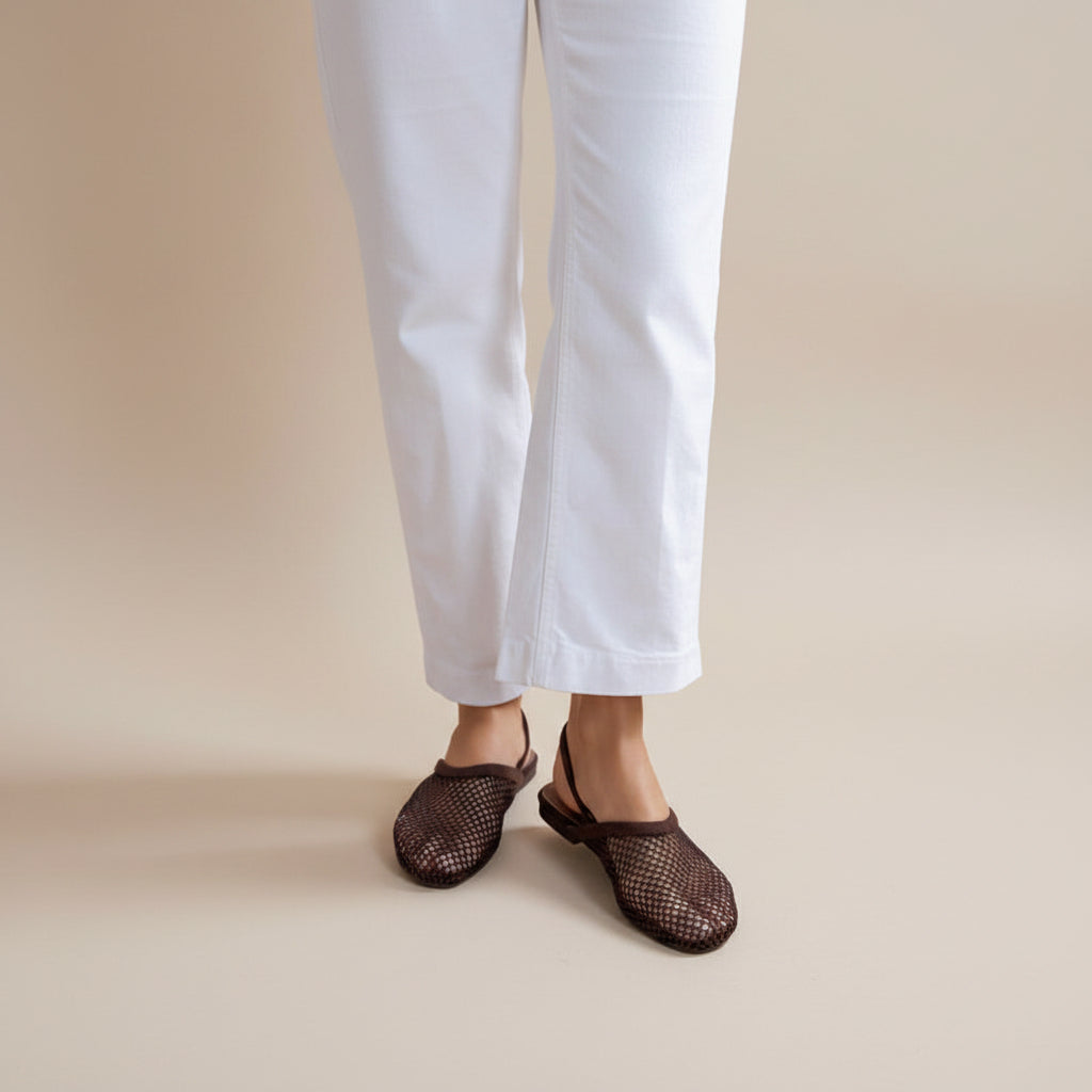 Ballerine Slingback en Résille