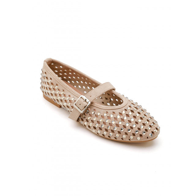 Ballerines à Studs Argentés