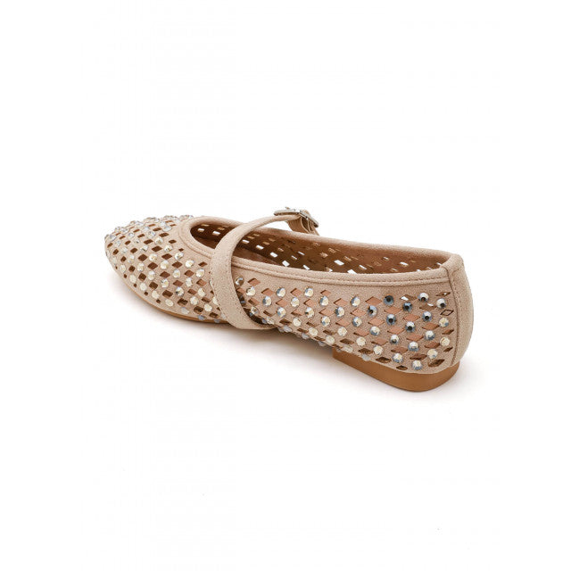 Ballerines à Studs Argentés