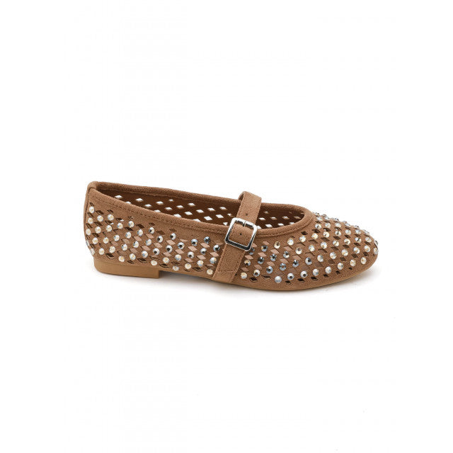 Ballerines à Studs Argentés