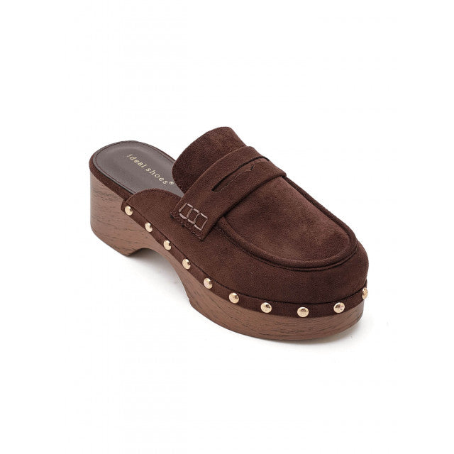 Sabots Plateformes "Ideal Shoes" – Style Rétro-Chic