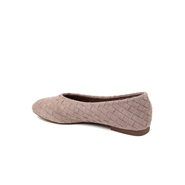 Ballerines Plates Chic à Effet Tressé