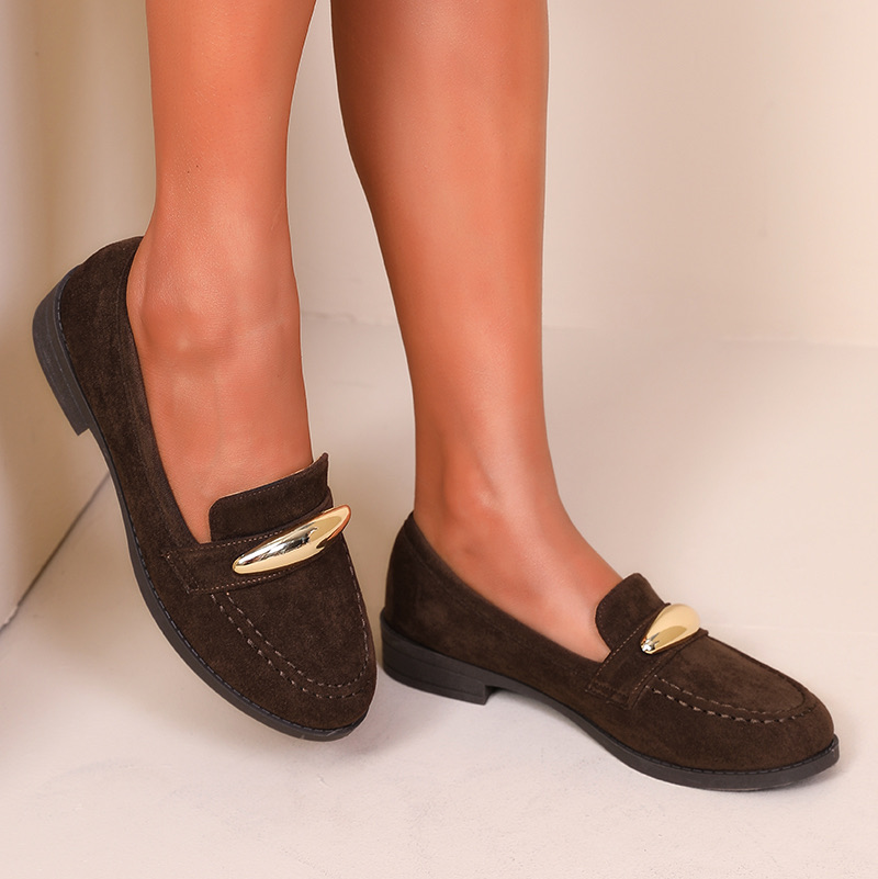 Mocassins avec accessoires doré