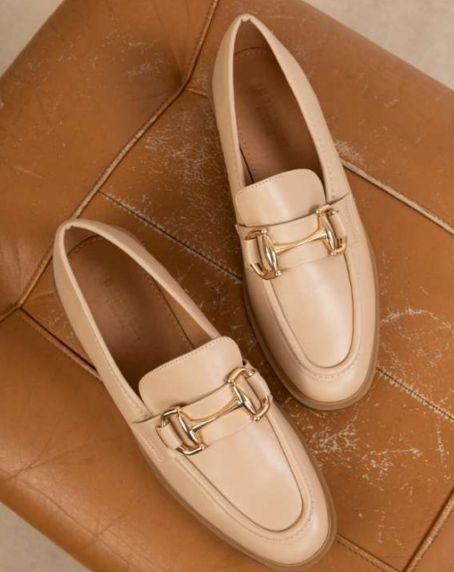 Mocassin en cuir